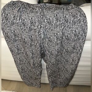 Black and White Patterned Pants